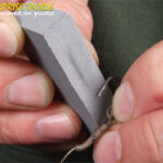 To take down the plating quicker try holding the hook steady and rubbing across the point.