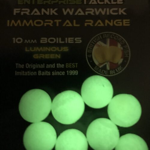The Frank Warwick Immortals Range ET57N 10mm Niteglow Boilies
