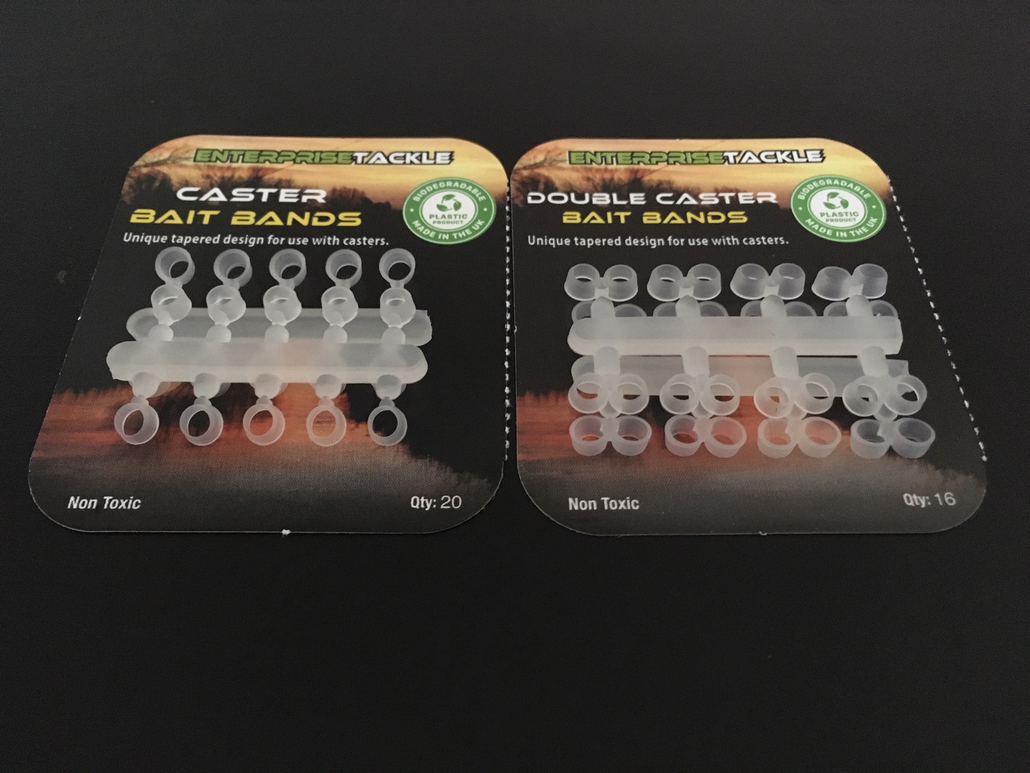 Tapered Caster Bait Bands – Soft Bio-degradable Design